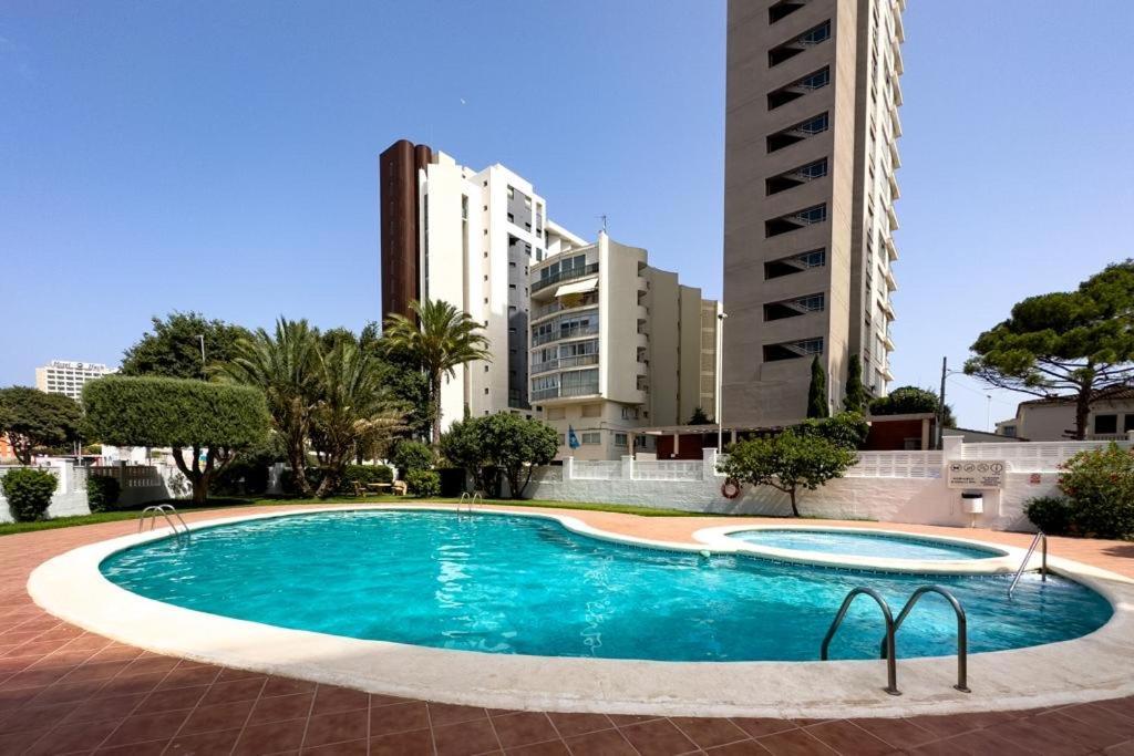 Calpe Apartamento Lujoso Bajo Terasa Piscina Aire Cerca Playa Pueblo Bagian luar foto